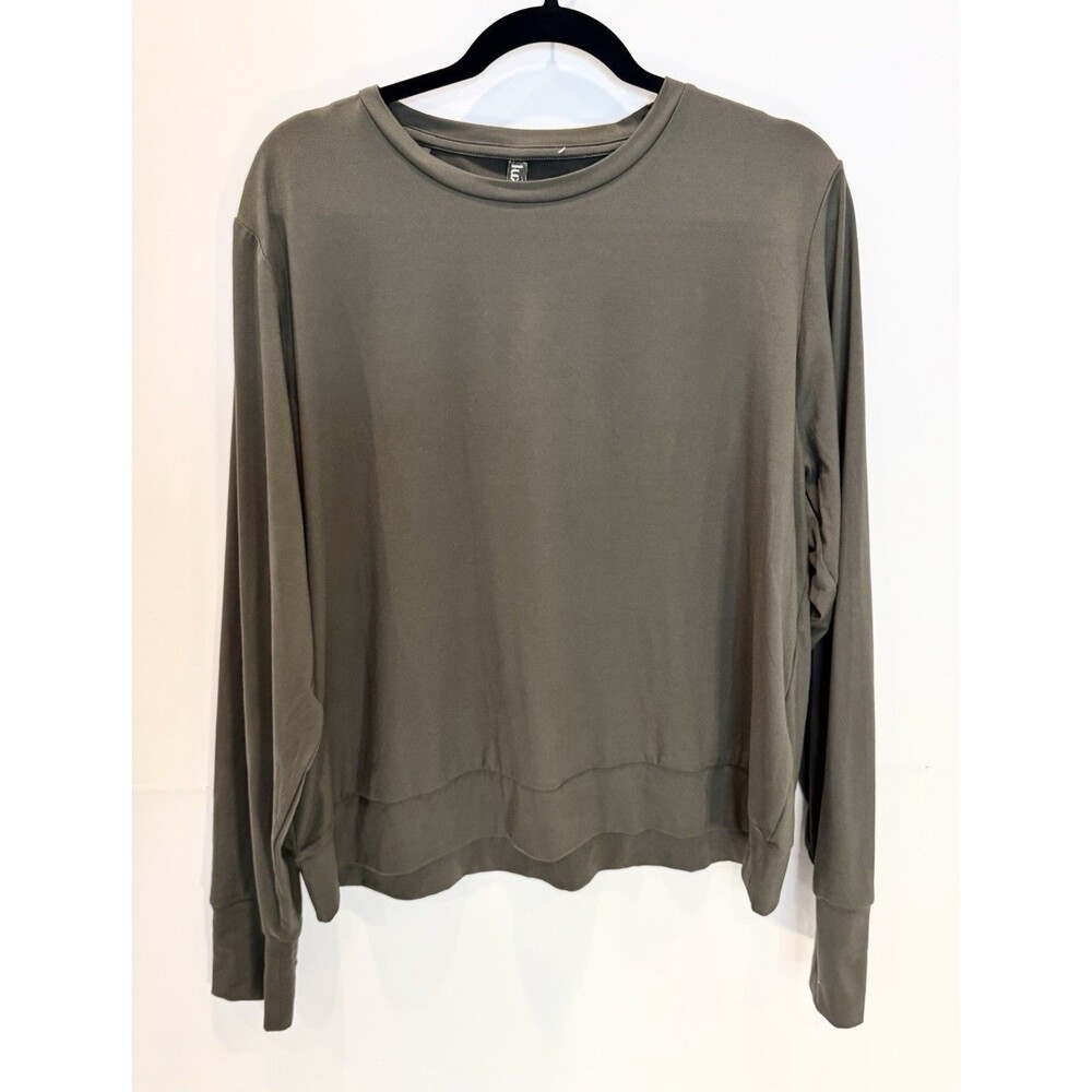 Lukka Lux Long Sleeve Women’s Active Top Size XL Stretch Gray